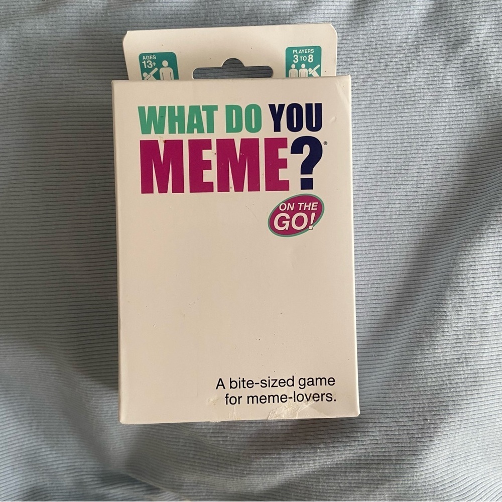 What do you meme card game on the go new in box